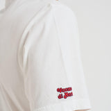 T-shirt uomo girocollo panna con ricamo ARNOTTWM SOL10EMB MC2 SAINT BARTH 