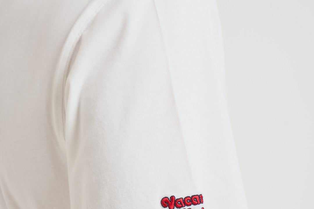 T-shirt uomo girocollo panna con ricamo ARNOTTWM SOL10EMB MC2 SAINT BARTH 