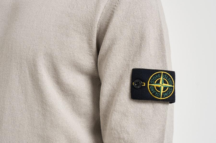 Maglia uomo girocollo grigio chiaro 5100062 S00B9V0061 STONE ISLAND 