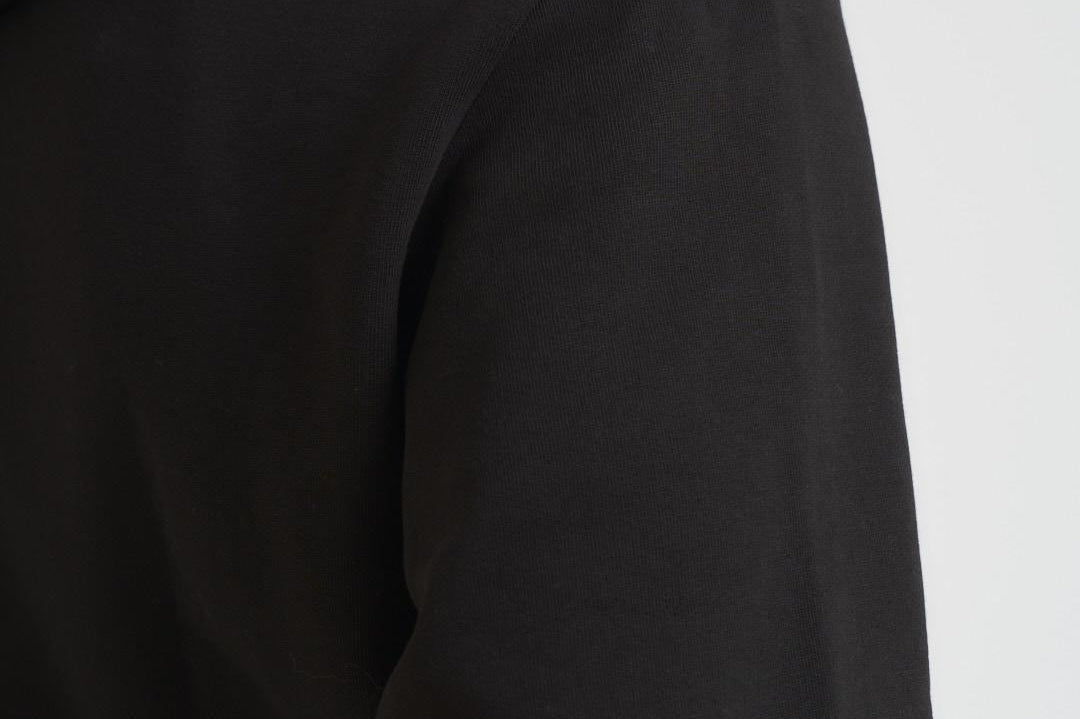 Felpa uomo con cappuccio in pile nera SH9626 031 LACOSTE 