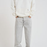 Felpa uomo con cappuccio bianca OCM4113 FLATWHITE REPRESENT 