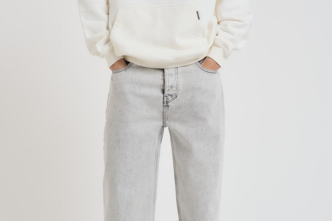 Felpa uomo con cappuccio bianca OCM4113 FLATWHITE REPRESENT 