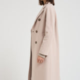 Cappotto lungo donna doppiopetto panna MYRNA DEBORA9220 ACCADEMIE TESSILI 