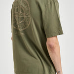 T-shirt uomo con stampa verde 2100001 S0285V005G STONE ISLAND 