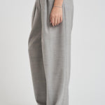 Pantalone donna doppie pieghe grigio chiaro S5WI25 W92 SEMICOUTURE 