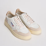 Sneakers uomo Medalist low in suede beige e caramello AULM LS02 AUTRY 