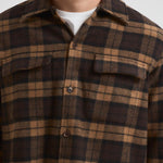 Camicia uomo a quadretti marrone M24300096 TURKISHCOFFEE SAMSØE SAMSØE 