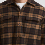 Camicia uomo a quadretti marrone M24300096 TURKISHCOFFEE SAMSØE SAMSØE 