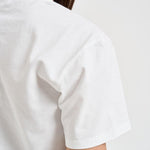 T-shirt donna girocollo bianca con ricamo EMILIE 08645L MC2 SAINT BARTH 