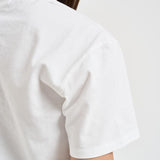 T-shirt donna girocollo bianca con ricamo EMILIE 08645L MC2 SAINT BARTH 