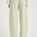 Pantalone donna a gamba dritta verde pastello 106492A2W6 LEXYS79 PINKO 