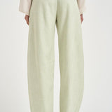 Pantalone donna a gamba dritta verde pastello 106492A2W6 LEXYS79 PINKO 