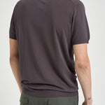 Polo uomo in maglia grigio antracite M060526 197 ACCADEMIE TESSILI 