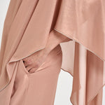Camicia donna monospalla fluida rosa E06410 157 PESERICO 