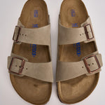 Sandalo arizona uomo in suede 951303U TAUPE BIRKENSTOCK 