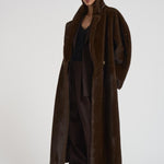 Eco pelliccia donna lunga marrone 9033 PECAN SWORD 6.6.44 