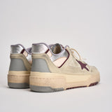 Sneakers uomo Forty2 crema e viola GMF00630 F00795815484 GOLDEN GOOSE 