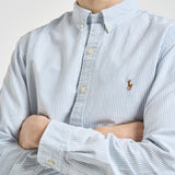 micia uomo Oxford a righe celeste 710549084 009 RALPH LAUREN 