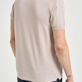 Polo uomo in maglia beige chiaro SLOANCOTTON 15H MC2 SAINT BARTH 
