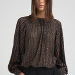 Maglia girocollo svasata in lamé N17 BK01CLS80E3 MISSONI 