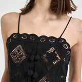 Top donna Nelssy in sangallo nero HT0859FA D2J01IBLACK ISABEL MARANT 