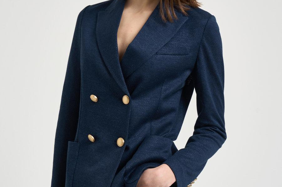 Giacca donna doppiopetto blu FD3961 8288 CIRCOLO 1901 