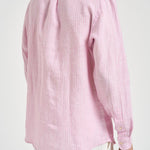 Camicia uomo in lino a righe rosa 710B15594 008 RALPH LAUREN 