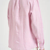 Camicia uomo in lino a righe rosa 710B15594 008 RALPH LAUREN 