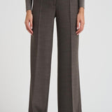Pantalone donna a palazzo Powo tortora D231491 POWO024CASTAGNA P.a.r.o.s.h. 