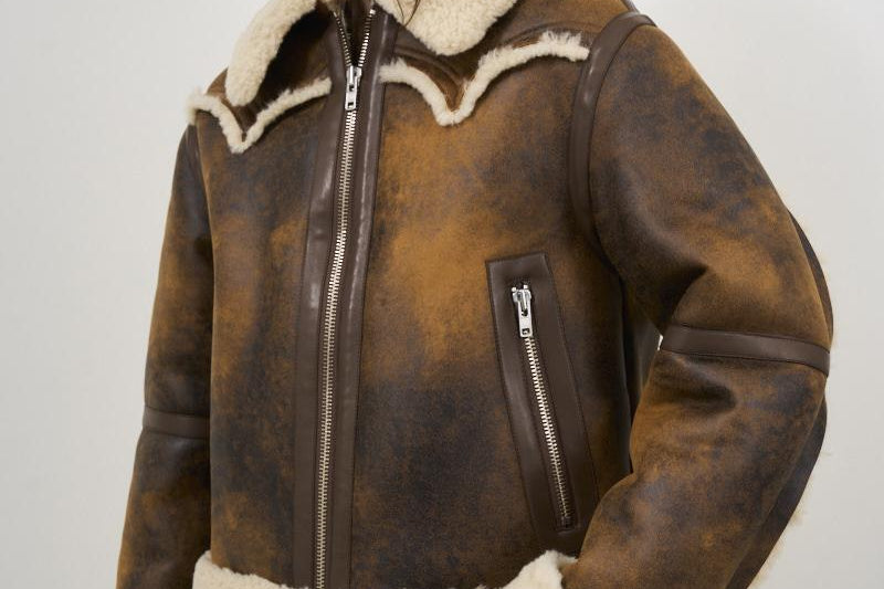 Giubbotto donna marrone vintage LESSIE 61957-907387130 STAND STUDIO 