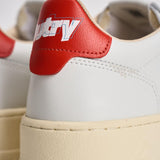 Sneakers uomo Medalist Low bianca e rossa AULM TB03 AUTRY 