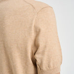 Polo uomo in maglia beige 710980682 500 RALPH LAUREN 