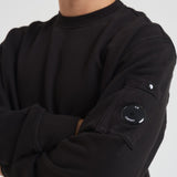 Felpa uomo gircollo nera SS718A 006372G999 CP COMPANY 