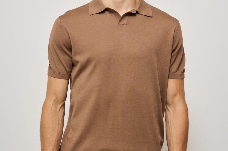 Polo uomo marrone K100423 06 KANGRA 