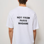 T-shirt uomo girocollo bianca TS203 CO0002OPW DROLE DE MONSIEUR 