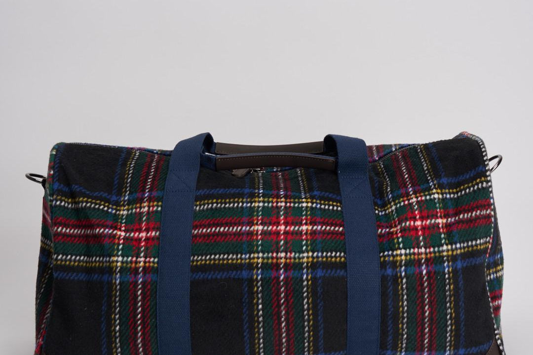 Borsone uomo da viaggio tartan JETLEGWOOL TART61EMB MC2 SAINT BARTH 