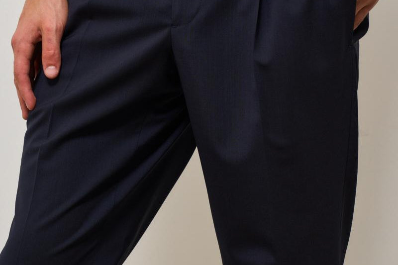 Pantalone uomo gamba dritta blu ARECHI 248978 SANTANIELLO 
