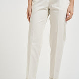 Pantalone donna con risvolto avorio ALICE LONG CRSILKWHITE BERWICH 