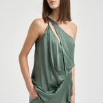 Top monospalla Carmita donna verde salvia Y6SM03 S29 SEMICOUTURE 