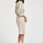 Abito donna chemisier ghiaccio 106654A18E ARIANEI18 PINKO 
