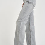 Jeans donna gamba dritta in denim grigio 12023 WASHEDGREY ANINE BING 