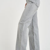 Jeans donna gamba dritta in denim grigio 12023 WASHEDGREY ANINE BING 