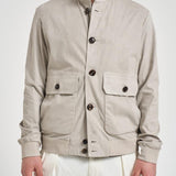 Giubbotto uomo in suede grigio pietra 26018 NABUCCO JACKET85 RRD 