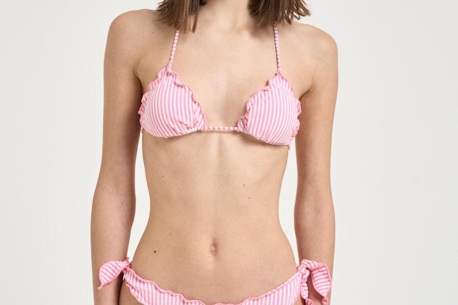 Bikini donna a righe rosa SARIUS 00707L MC2 SAINT BARTH 