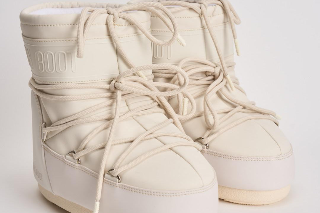 Stivale donna Icon Low Rubber crema 1409380 L002CREAM MOON BOOT 