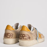 Sneakers uomo Ball Star beige e arancioni GMF00117 F00749515778 GOLDEN GOOSE 