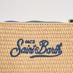 Pochette donna Parisienne Mini beige e blu PARISIENNEMINISTRAW 02778L MC2 SAINT BARTH 
