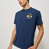 T-shirt uomo girocollo blu SPECIALSUMMER 61EMB MC2 SAINT BARTH 