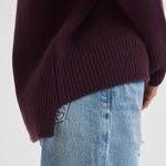 Dolcevita donna Heidi in cashmere bordeaux 202113 MAHOGANY LISA YANG 