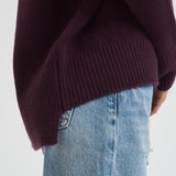 Dolcevita donna Heidi in cashmere bordeaux 202113 MAHOGANY LISA YANG 